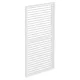 LUXE Panel boczny z listwami (R) 123x218cm do 4 m biały