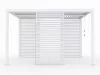 LUXE Panel boczny z listwami (R) 123x218cm do 4 m biały