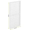 LUXE Panel boczny z listwami (R) 123x218cm do 4 m biały