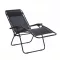 Grafitowy składany leżak Delux