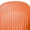 Plastikowe krzesło ogrodowe Ballena z metalowymi nogami, pomarańczowe