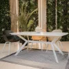 Stół ogrodowy Ballena ze szklanym blatem