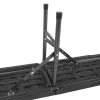 Składana czarna ławka ogrodowa Vivid 180 cm