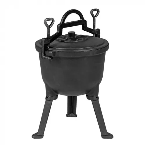 Garnek żeliwny z nóżkami 8 litrów emaliowany