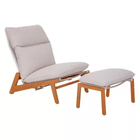 Leżak ogrodowy KALEM z podnóżkiem