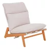 Leżak ogrodowy KALEM z podnóżkiem