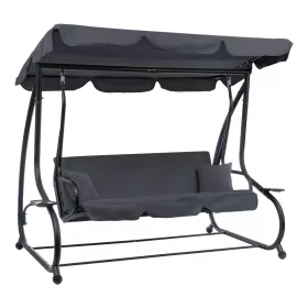 Leżak ogrodowy Pegi szary