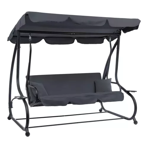 Leżak ogrodowy Pegi szary