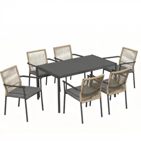 Zestaw mebli ogrodowych dla 6 osób Vence