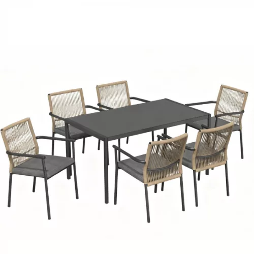 Zestaw mebli ogrodowych dla 6 osób Vence