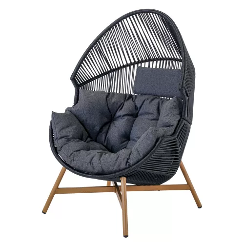 Fotel rattanowy koszowy Holand