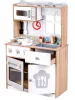 Drewniana kuchnia do zabawy dla dzieci z akcesoriami,