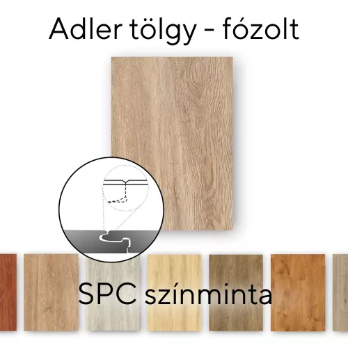 Podłoga winylowa SPC Leziter Adler Oak próba/test
