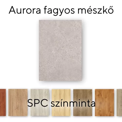 Podłoga winylowa SPC Leziter Aurora Frosted Limestone test/eksperyment