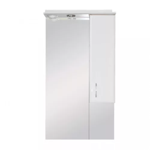 Szafka wisząca Bianca Plus 55, biały wysoki połysk, otwierana w prawo