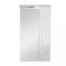 Szafka wisząca Bianca Plus 55, biały wysoki połysk, otwierana w prawo
