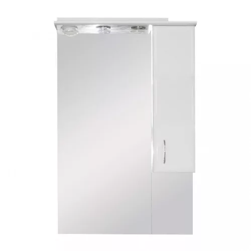 Szafka wisząca Bianca Plus 65, biały wysoki połysk, otwierana w prawo