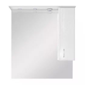   Szafka wisząca Bianca Plus 85, biały wysoki połysk, otwierana w prawo