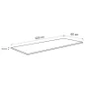 Blat kuchenny 220 x 60 x 3,8 cm Betonowy