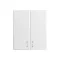 Szafka wisząca Bianca 60 z 2 drzwiami w kolorze białym o wysokim połysku