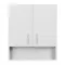 Bianca Plus 60 Szafka wisząca z 2 drzwiami, otwarte dno, biały wysoki połysk