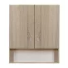 Bianca Plus 60 Szafka wisząca z 2 drzwiami, otwarte dno, dąb sonoma