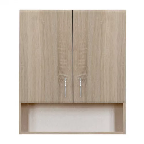 Bianca Plus 60 Szafka wisząca z 2 drzwiami, otwarte dno, dąb sonoma