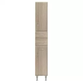   Wysoka szafa Bianca Plus 30 z 1 drzwiami, 2 szufladami, wieszakiem na bieliznę, dąb sonoma, prawa