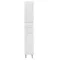 Wysoka szafa Bianca Plus 30 z 2 drzwiami i 2 szufladami, biały wysoki połysk, prawa