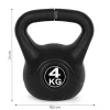 Kettlebell 4 kg czarny