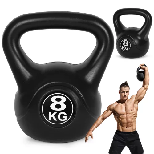 Kettlebell 8 kg czarny