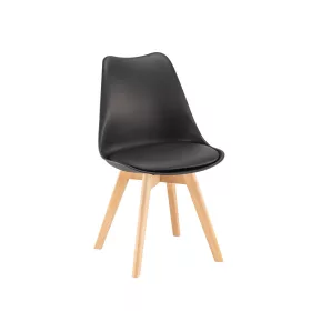 Krzesło do jadalni Silla w kolorze czarnym