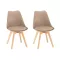 Krzesło do jadalni Silla 2 sztuki w kolorze beżowym