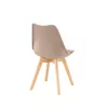 Krzesło do jadalni Silla 8 sztuk w kolorze beżowym
