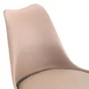 Krzesło do jadalni Silla 8 sztuk w kolorze beżowym