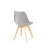 Krzesło do jadalni Silla 2 sztuki w kolorze szarym