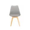 Krzesło do jadalni Silla 4 szt. w kolorze szarym