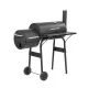 Grill ogrodowy na węgiel drzewny z wędzarnią