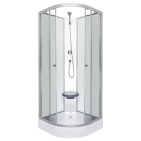   Kabina prysznicowa Evora White 90 z panelem tylnym i brodzikiem