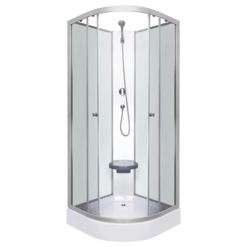 Kabina prysznicowa Evora White 90 z panelem tylnym i brodzikiem