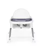 Krzesełko do karmienia 2 w 1 z tacką i pasami białymi