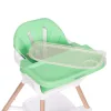 Krzesełko do karmienia 2 w 1 zielone
