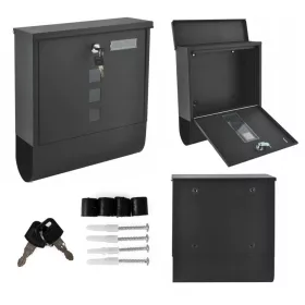 Stalowa skrzynka pocztowa otwierana z obu stron