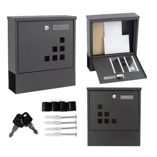 Stalowa skrzynka pocztowa