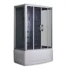 Kabina nawannowa z hydromasażem Emilia 85x135 cm z elektroniką Czarna