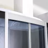 Kabina nawannowa z hydromasażem Emilia 85x135 cm z elektroniką Czarna