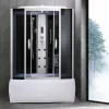 Kabina nawannowa z hydromasażem Emilia 85x150 cm z elektroniką Czarna