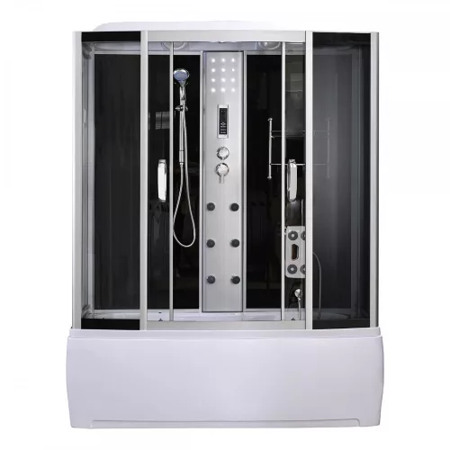 Wanna z hydromasażem i elektroniką Emilia 85x170 cm czarna