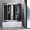 Wanna z hydromasażem i elektroniką Emilia 85x170 cm czarna