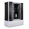 Wanna z hydromasażem i elektroniką Emilia 85x170 cm czarna